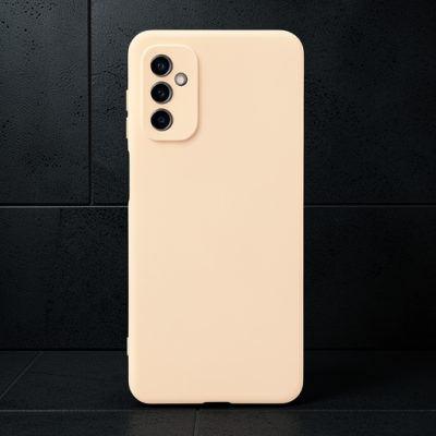 Samsung Galaxy M52 5g Kılıf Nano İçi Kadife Silikon - Pudra