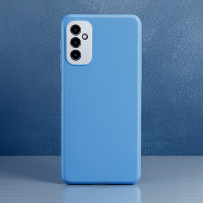 Samsung Galaxy M52 5g Kılıf Nano İçi Kadife Silikon - Sky Blue