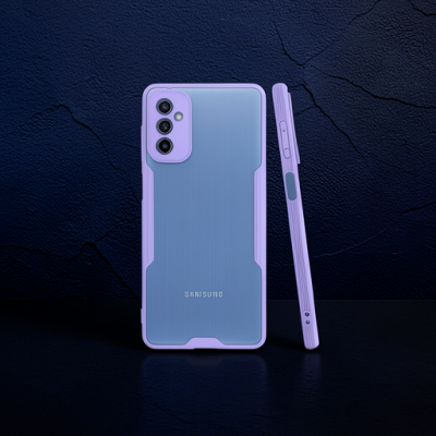 Samsung Galaxy M52 5g Kılıf Platin Silikon - Lila