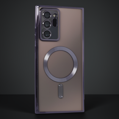 Samsung Galaxy Note 20 Ultra Kılıf Kross Magneticsafe Kapak - Mor