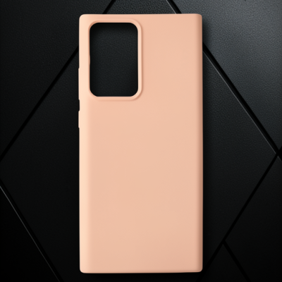 Samsung Galaxy Note 20 Ultra Kılıf Nano İçi Kadife Silikon - Pudra