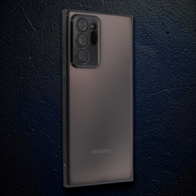 Samsung Galaxy Note 20 Ultra Kılıf Razer Lensli Silikon - Siyah