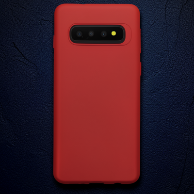 Samsung Galaxy S10 Plus Kılıf First Silikon - Bordo