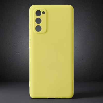 Samsung Galaxy S20 Fe Kılıf Nano İçi Kadife Silikon - Sarı
