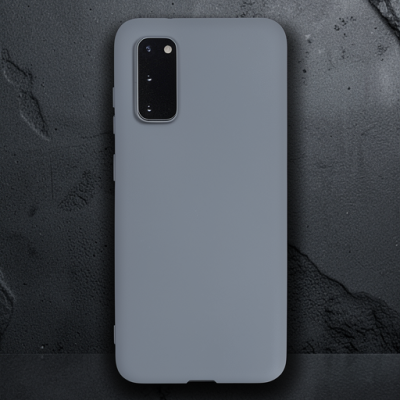 Samsung Galaxy S20 Kılıf Nano İçi Kadife Silikon - Gri