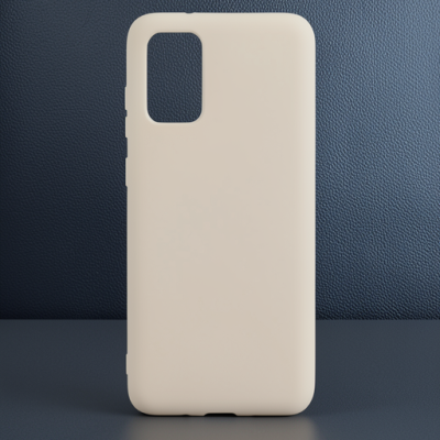 Samsung Galaxy S20 Kılıf Nano İçi Kadife Silikon - Pudra