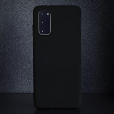 Samsung Galaxy S20 Kılıf Nano İçi Kadife Silikon - Siyah