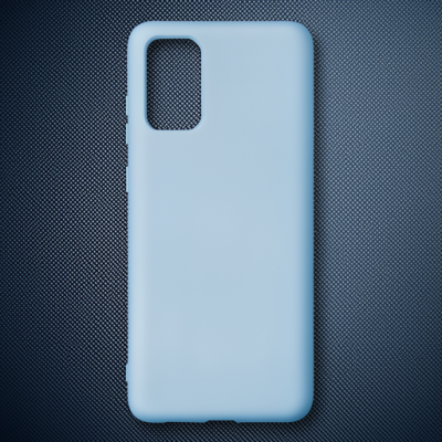 Samsung Galaxy S20 Plus Kılıf Nano İçi Kadife Silikon - Sky Blue