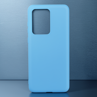 Samsung Galaxy S20 Ultra Kılıf Nano İçi Kadife Silikon - Mavi