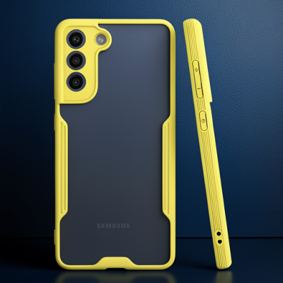 Samsung Galaxy S21 Fe Kılıf Platin Silikon - Sarı