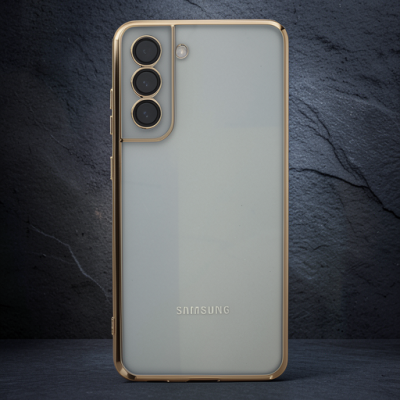 Samsung Galaxy S21 Fe Kılıf Razer Lensli Silikon - Gold