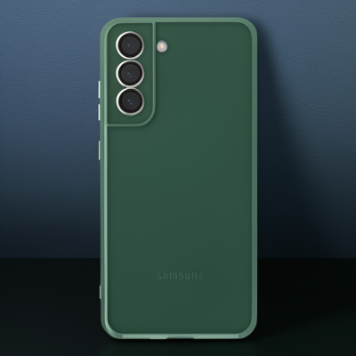 Samsung Galaxy S21 Fe Kılıf Razer Lensli Silikon - Yeşil