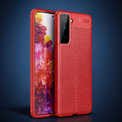 Samsung Galaxy S21 Plus Kılıf Auto Focus Kapak - Kırmızı