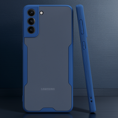 Samsung Galaxy S21 Plus Kılıf Platin Silikon - Lacivert