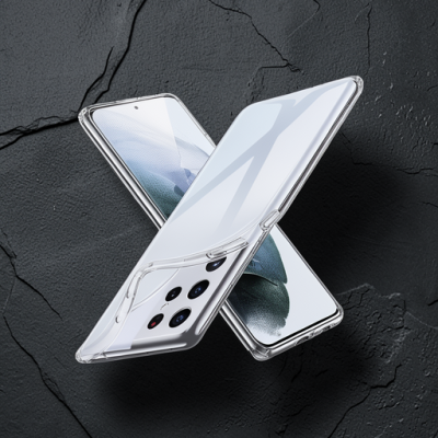 Samsung Galaxy S21 Ultra Kılıf Lüx Şeffaf Silikon