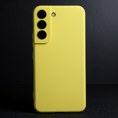 Samsung Galaxy S22 Plus Kılıf Nano İçi Kadife Silikon - Sarı