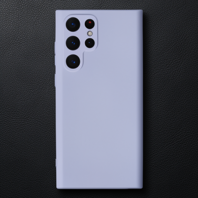 Samsung Galaxy S22 Ultra Kılıf Nano İçi Kadife Silikon - Lila