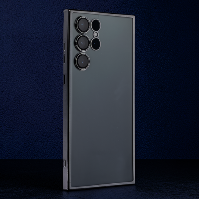 Samsung Galaxy S22 Ultra Kılıf Razer Lensli Silikon - Siyah