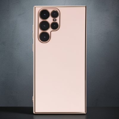 Samsung Galaxy S22 Ultra Kılıf Volet Silikon - Pembe