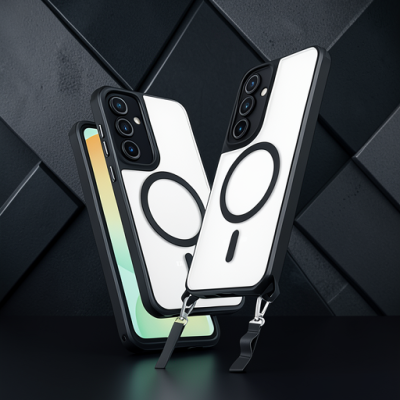 Samsung Galaxy S23 Fe Kılıf Enka Magsafe Silikon Kılıf - Siyah
