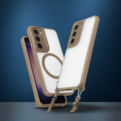 Samsung Galaxy S23 Kılıf Enka Magsafe Silikon Kılıf - Desert