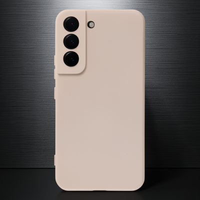 Samsung Galaxy S23 Kılıf Nano İçi Kadife Silikon - Pudra