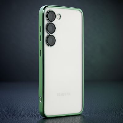 Samsung Galaxy S23 Kılıf Razer Lensli Silikon - Yeşil