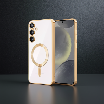 Samsung Galaxy S23 Plus Kılıf Kross Magneticsafe Kapak - Gold