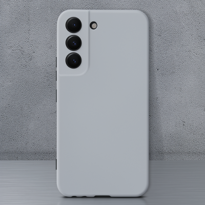 Samsung Galaxy S23 Plus Kılıf Nano İçi Kadife Silikon - Gri