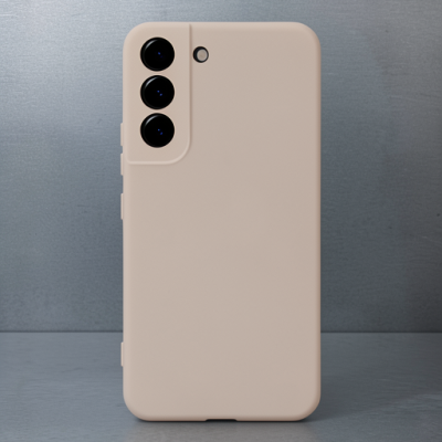 Samsung Galaxy S23 Plus Kılıf Nano İçi Kadife Silikon - Pudra