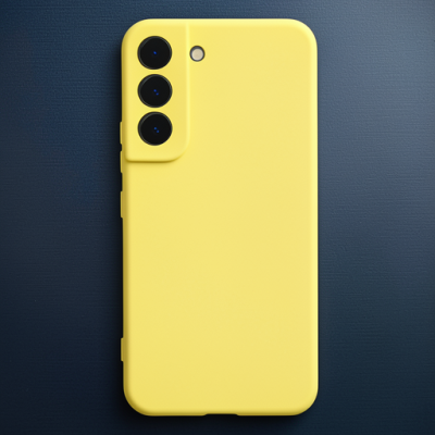 Samsung Galaxy S23 Plus Kılıf Nano İçi Kadife Silikon - Sarı