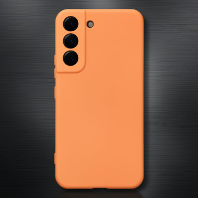 Samsung Galaxy S23 Plus Kılıf Nano İçi Kadife Silikon - Turuncu