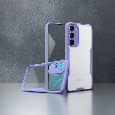 Samsung Galaxy S23 Plus Kılıf Platin Silikon - Lila