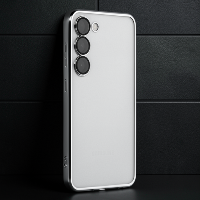 Samsung Galaxy S23 Plus Kılıf Razer Lensli Silikon - Gümüş