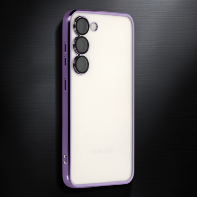Samsung Galaxy S23 Plus Kılıf Razer Lensli Silikon - Mor
