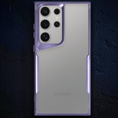 Samsung Galaxy S23 Ultra Kılıf Boyi Silikon Kapak - Derin Mor