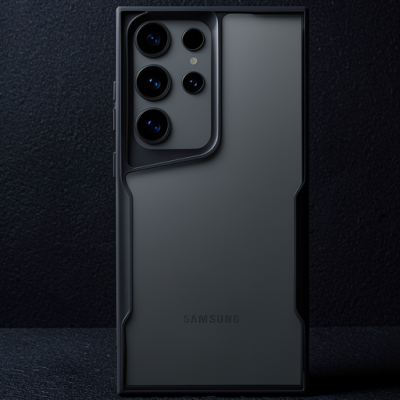 Samsung Galaxy S23 Ultra Kılıf Boyi Silikon Kapak - Siyah