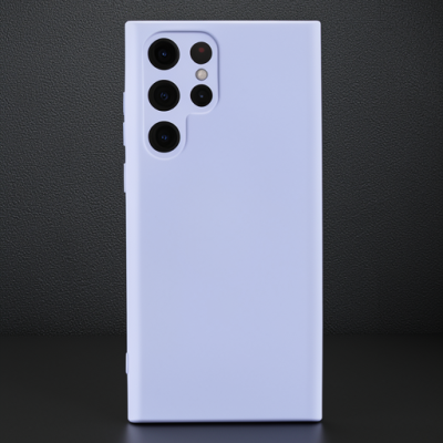 Samsung Galaxy S23 Ultra Kılıf Nano İçi Kadife Silikon - Lila