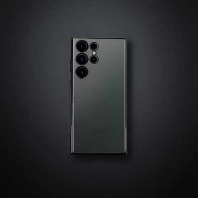 Samsung Galaxy S23 Ultra Kılıf Razer Lensli Silikon - Siyah