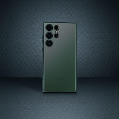 Samsung Galaxy S23 Ultra Kılıf Razer Lensli Silikon - Yeşil