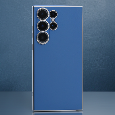 Samsung Galaxy S23 Ultra Kılıf Volet Silikon - Mavi