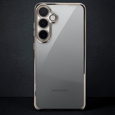 Samsung Galaxy S24 Fe Kılıf Razer Lensli Silikon - Titanyum Gri