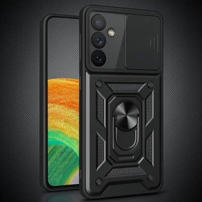 Samsung Galaxy S24 Fe Pars Lens Yüzüklü Silikon - Siyah