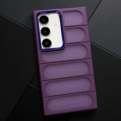Samsung Galaxy S24 Kılıf Airmax Silikon Kapak - Derin Mor