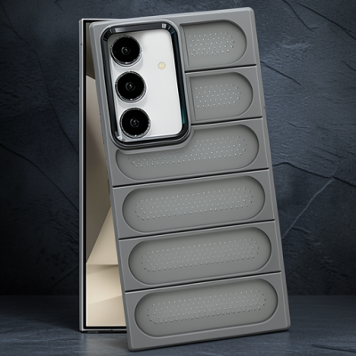 Samsung Galaxy S24 Kılıf Airmax Silikon Kapak - Titan Gri