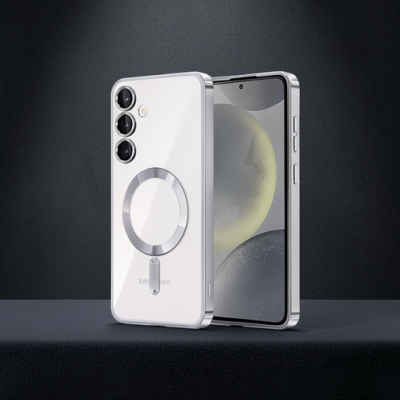 Samsung Galaxy S24 Kılıf Kross Magneticsafe Kapak - Gümüş