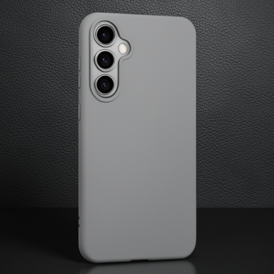 Samsung Galaxy S24 Kılıf Nano İçi Kadife Silikon - Gri