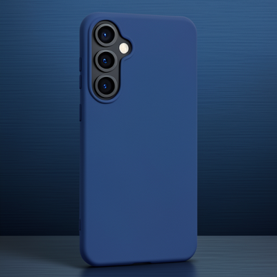 Samsung Galaxy S24 Kılıf Nano İçi Kadife Silikon - Lacivert