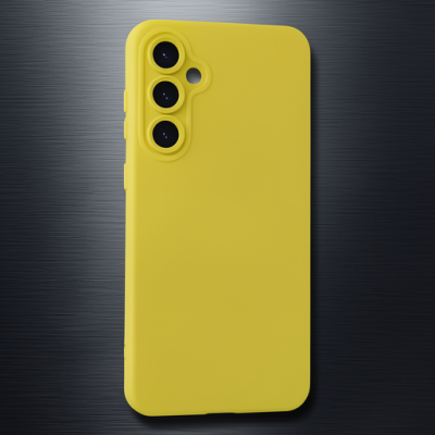 Samsung Galaxy S24 Kılıf Nano İçi Kadife Silikon - Sarı