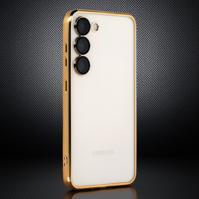 Samsung Galaxy S24 Kılıf Razer Lensli Silikon - Gold